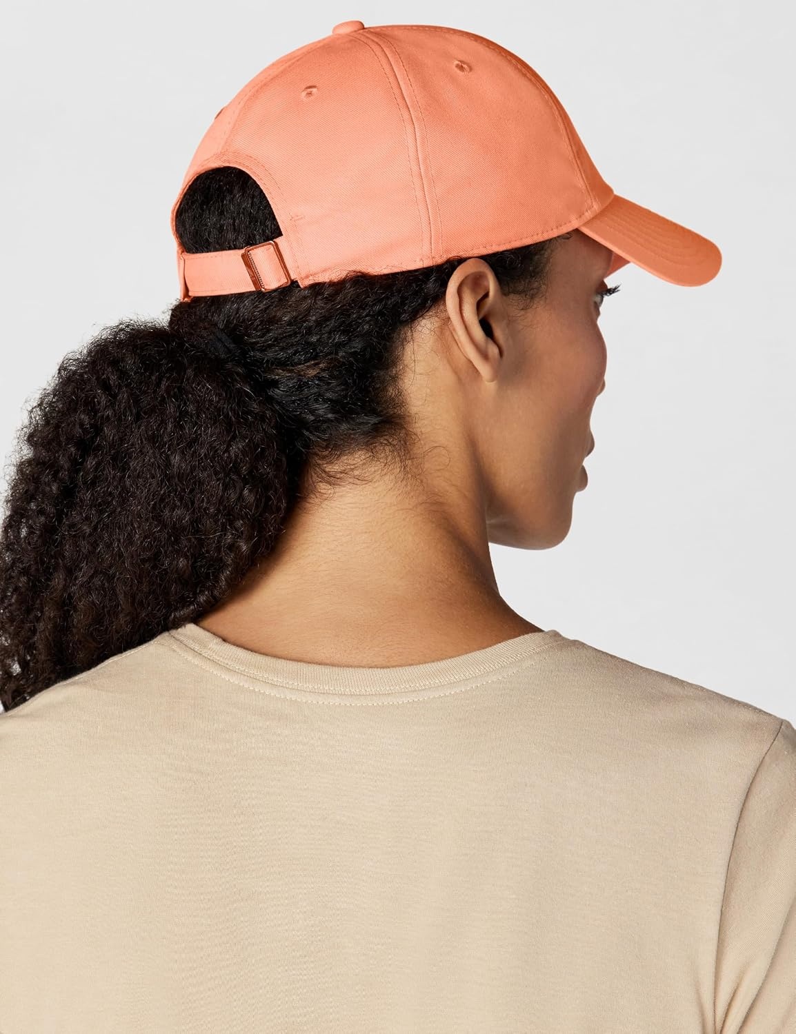image:imageNike Unisex Adult Club Unstructured Swoosh Cap Hat Mens and WomensOrange FrostBlack