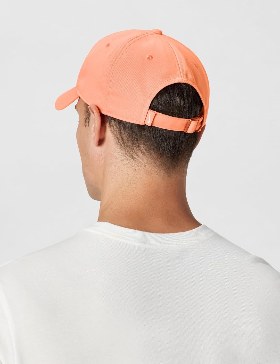image:imageNike Unisex Adult Club Unstructured Swoosh Cap Hat Mens and WomensOrange FrostBlack