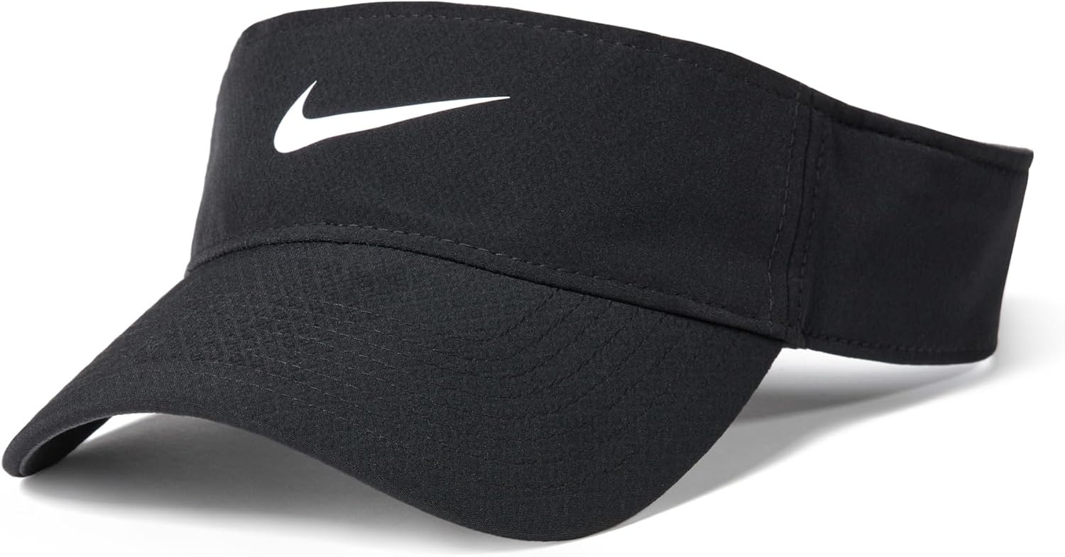 image:imageNike Unisex Adult DriFIT Ace Visor Hat Mens and WomensBlackAnthraciteWhite