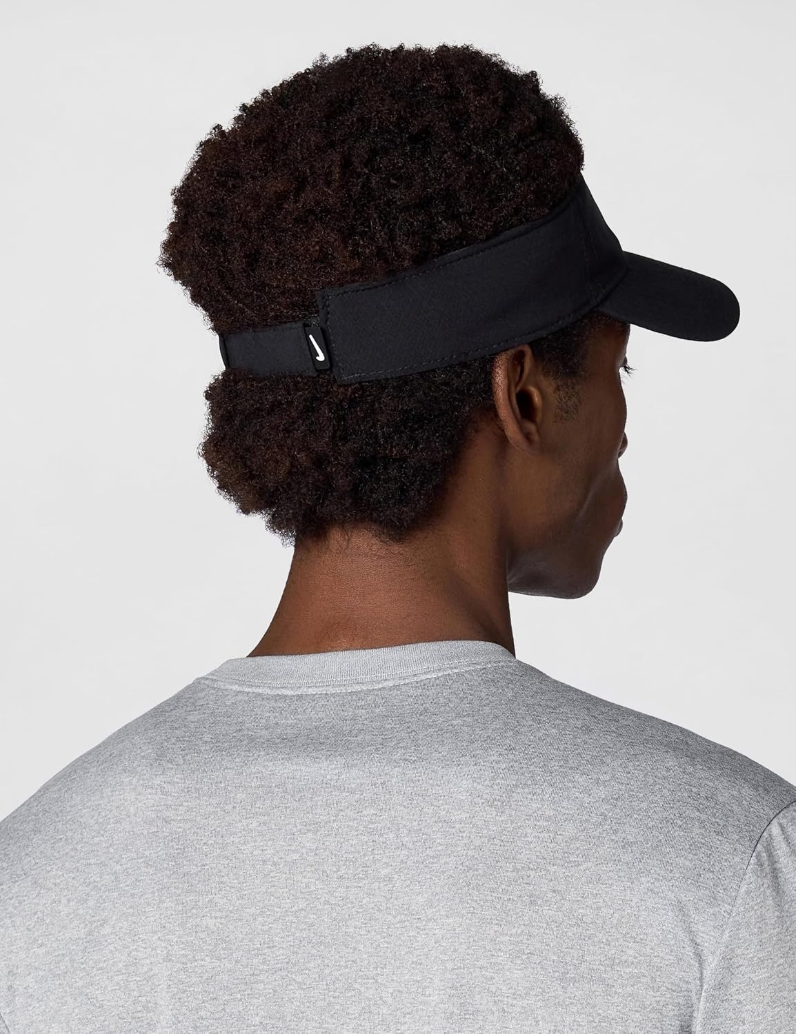 image:imageNike Unisex Adult DriFIT Ace Visor Hat Mens and WomensBlackAnthraciteWhite