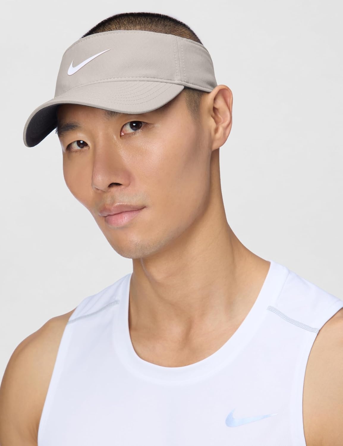 image:imageNike Unisex Adult DriFIT Ace Visor Hat Mens and WomensCollege GreyAnthraciteWhite