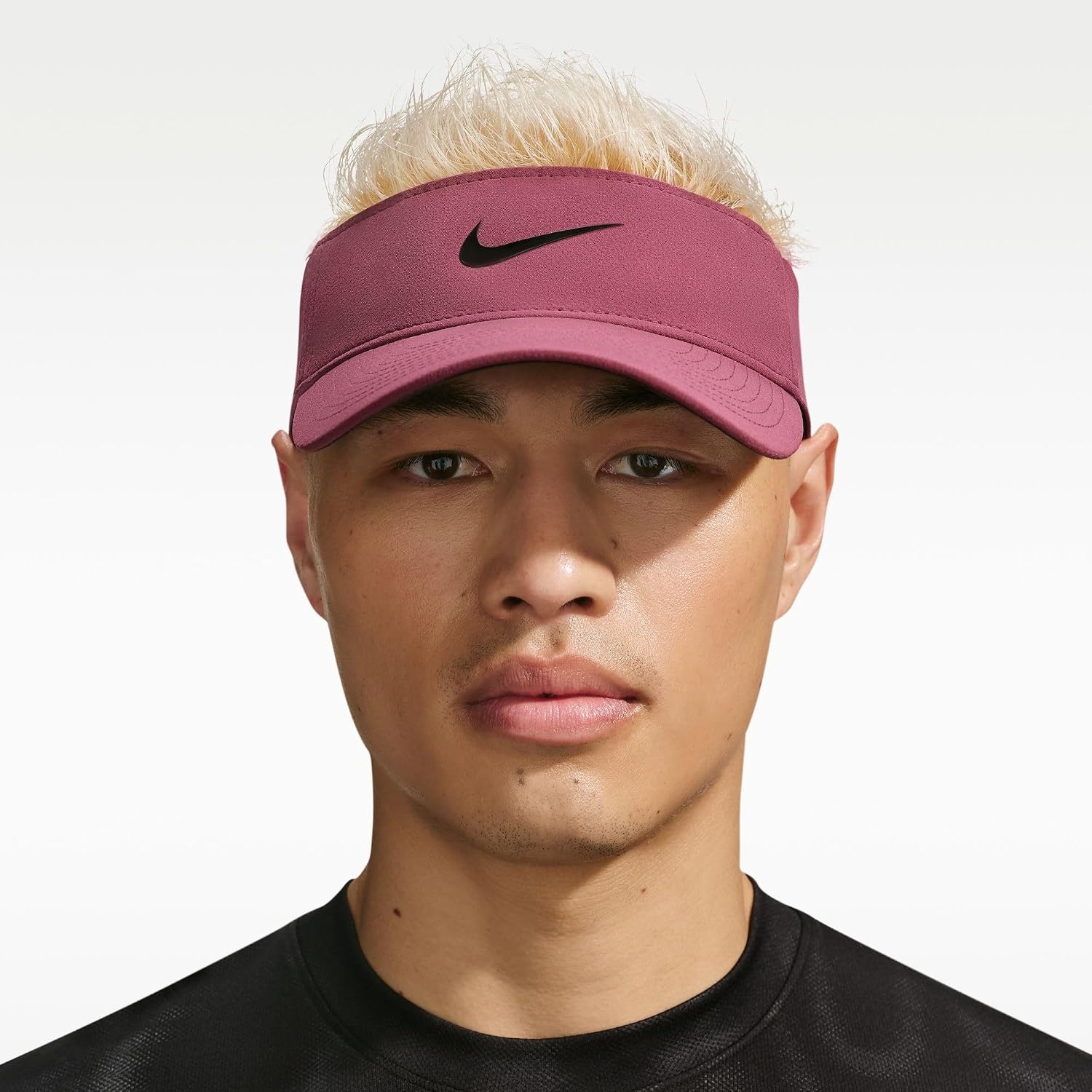 image:imageNike Unisex Adult DriFIT Ace Visor Hat Mens and WomensPink SmokeAnthraciteBlack