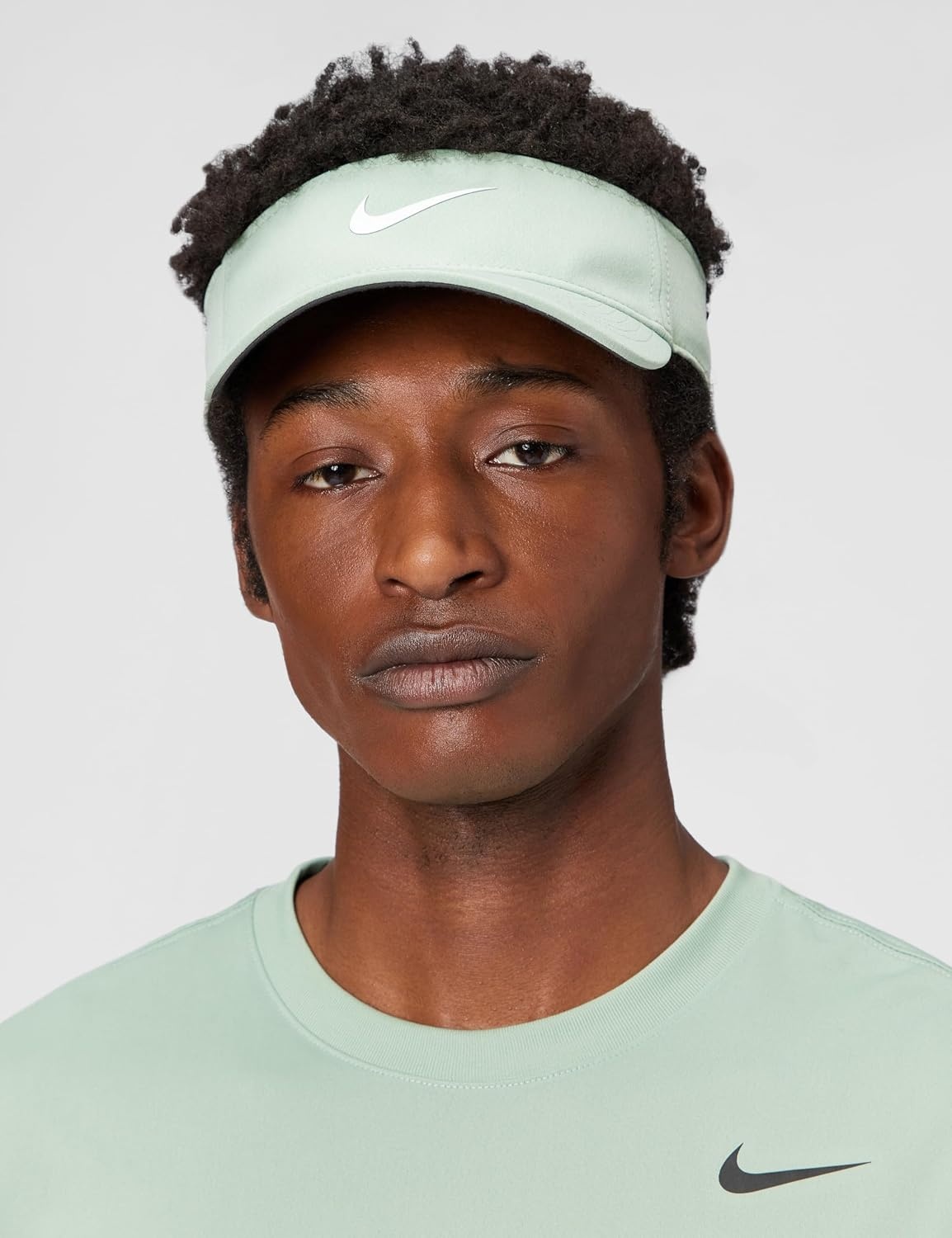 image:imageNike Unisex Adult DriFIT Ace Visor Hat Mens and WomensSteamAnthraciteWhite