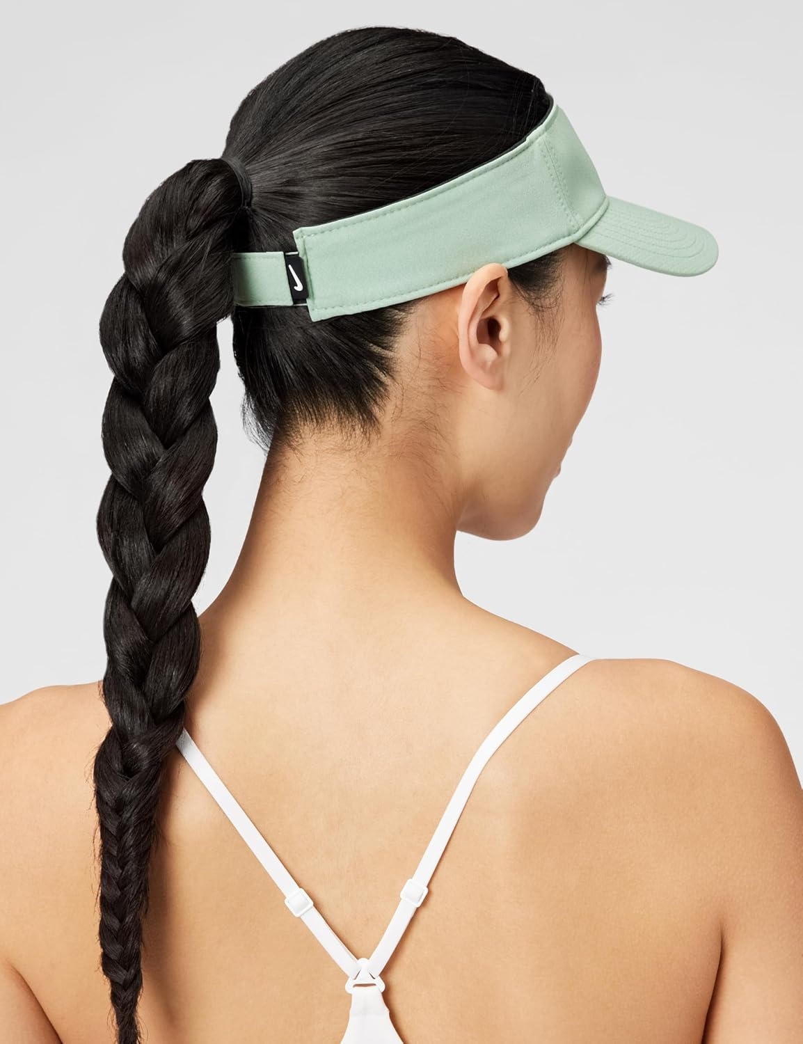 image:imageNike Unisex Adult DriFIT Ace Visor Hat Mens and WomensSteamAnthraciteWhite