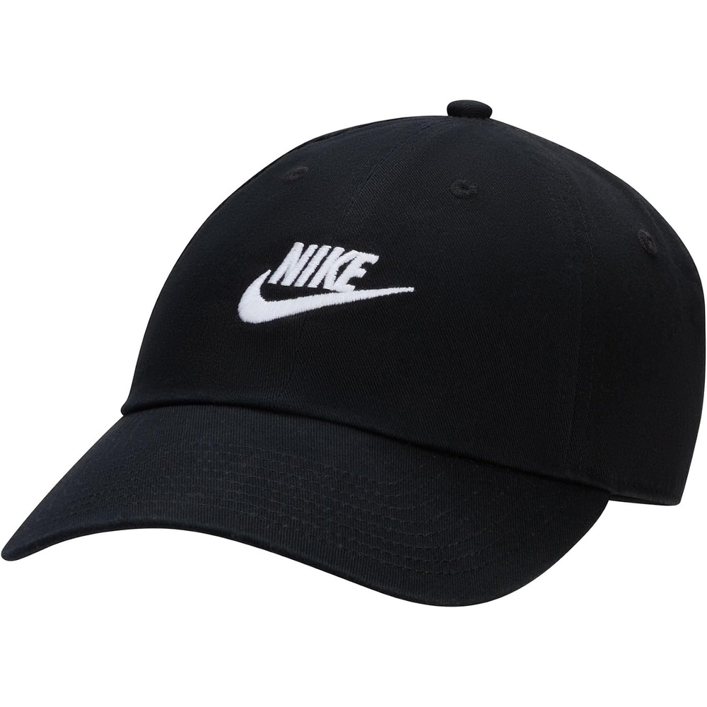 image:imageNike Unisex Adult Club Unstructured Futura Wash Cap Hat Mens and WomensWhiteBlack
