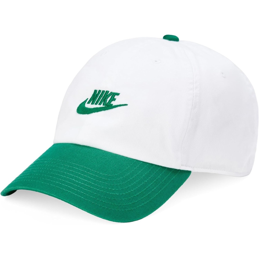 image:imageNike Unisex Adult Club Unstructured Futura Wash Cap Hat Mens and WomensWhiteMalachiteMalachite