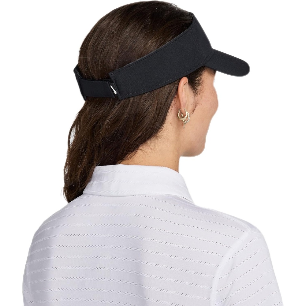 image:imageNike Unisex Adult DriFIT Ace Visor Hat Mens and WomensBlackAnthraciteWhite