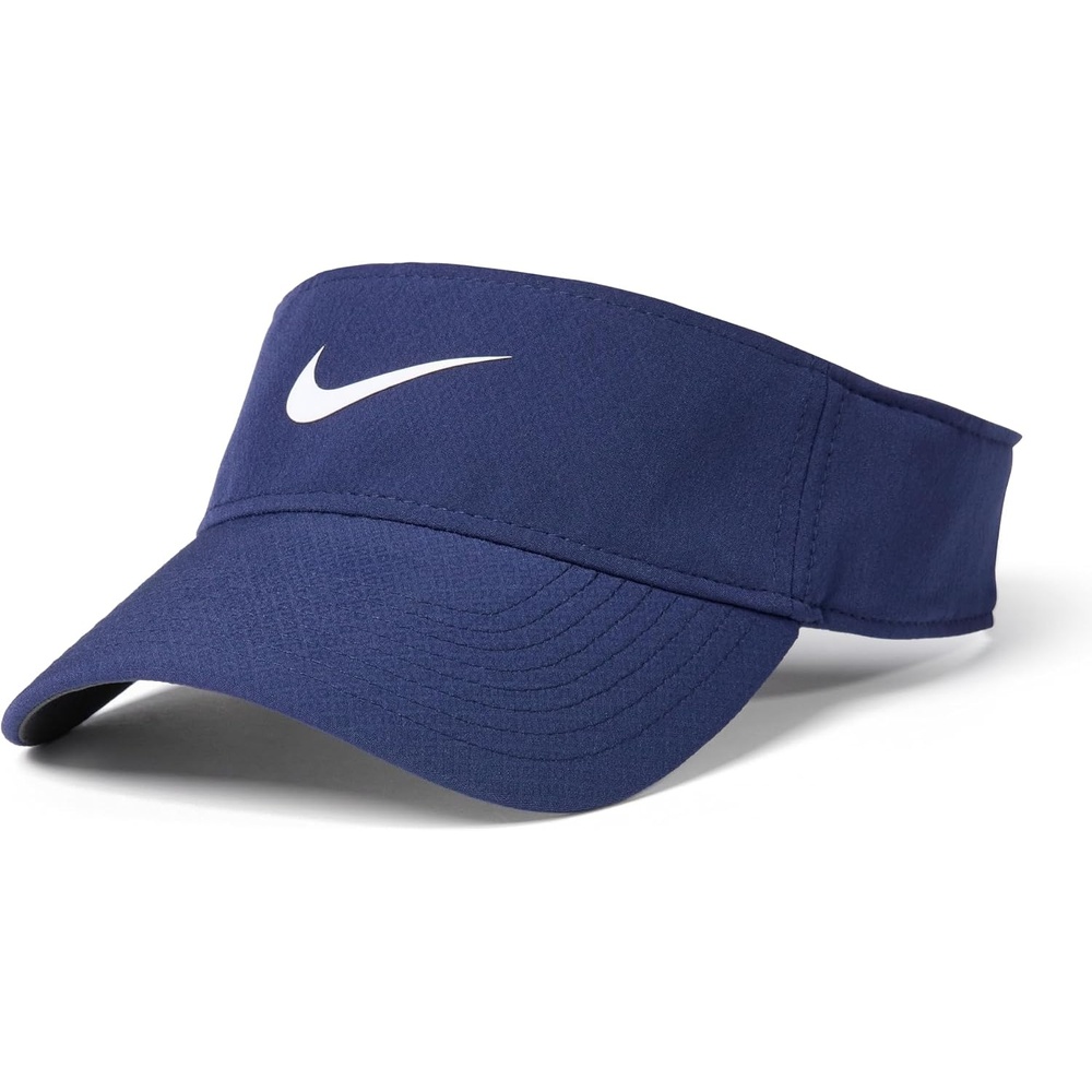 image:imageNike Unisex Adult DriFIT Ace Visor Hat Mens and WomensMidnight NavyAnthraciteWhite