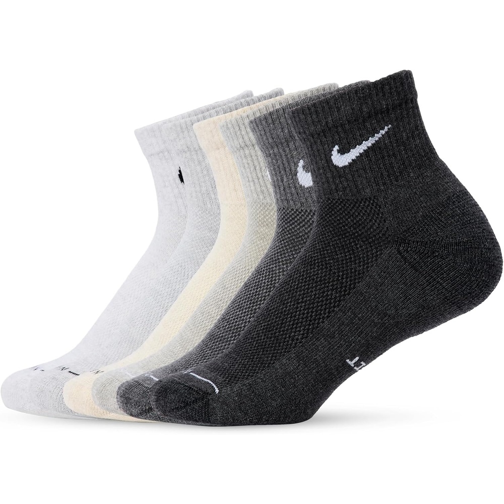 image:imageNike Unisex Adult Everyday Elevated Ankle Socks 6Pack  Mens and WomensBirch HeatherOatmeal HeatherGrey HeatherCharcoal HeatherBlack HeatherPure Platinum Heather