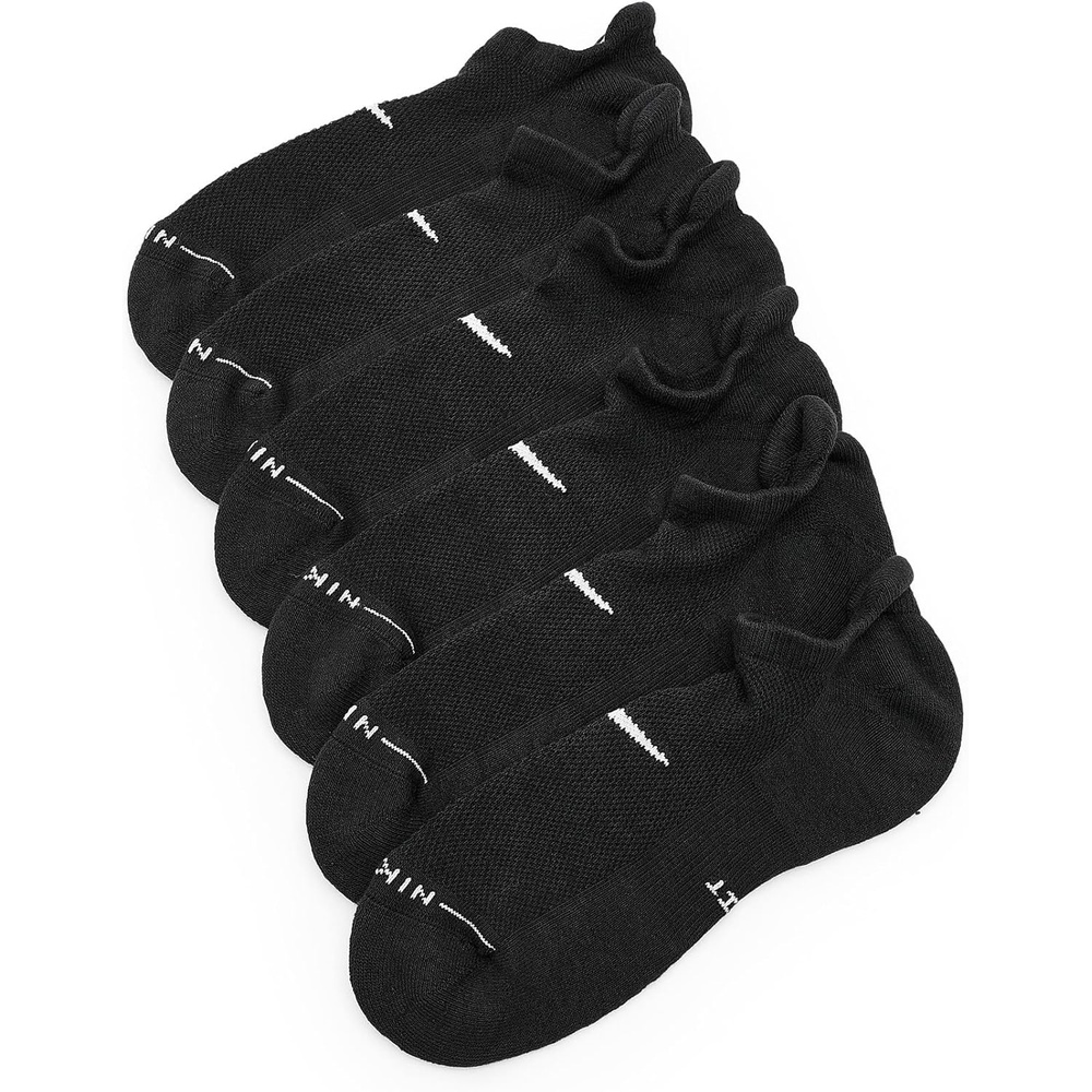 image:imageNike Unisex Adult Everyday Elevated NoShow Socks 6Pack Mens and WomensBlackWhite