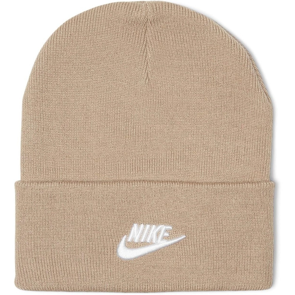 image:imageNike Unisex Adult Peak Futura Beanie Mens and WomensKhakiWhite