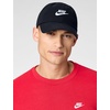 Nike Unisex Adult Club Unstructured Futura Wash Cap Hat | Mens and Womens(Black/White)