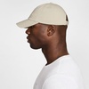 Nike Unisex Adult Club Unstructured Futura Wash Cap Hat | Mens and Womens(Light Bone/Safety Orange)