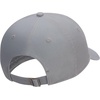Nike Unisex Adult Club Unstructured Futura Wash Cap Hat | Mens and Womens(Particle Grey/White)
