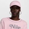 Nike Unisex Adult Club Unstructured Futura Wash Cap Hat | Mens and Womens(Pink Foam /White)
