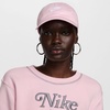 Nike Unisex Adult Club Unstructured Futura Wash Cap Hat | Mens and Womens(Pink Foam /White)