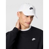 Nike Unisex Adult Club Unstructured Futura Wash Cap Hat | Mens and Womens(White/Black)