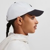 Nike Unisex Adult Club Unstructured Futura Wash Cap Hat | Mens and Womens(White/Black/Black)