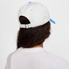 Nike Unisex Adult Club Unstructured Futura Wash Cap Hat | Mens and Womens(White/Football Blue/Football Blue)
