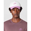 Nike Unisex Adult Club Unstructured Futura Wash Cap Hat | Mens and Womens(White/Light Magenta/Light Magenta)