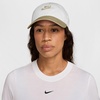 Nike Unisex Adult Club Unstructured Futura Wash Cap Hat | Mens and Womens(White/Parachute Beige/Parachute Beige)