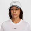 Nike Unisex Adult Club Unstructured Futura Wash Cap Hat | Mens and Womens(White/Particle Grey/Particle Grey)