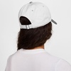 Nike Unisex Adult Club Unstructured Futura Wash Cap Hat | Mens and Womens(White/Particle Grey/Particle Grey)