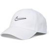 Nike Unisex Adult Club Unstructured Swoosh Cap Hat | Mens and Womens(White/White)