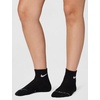 Nike Unisex Adult Everyday Elevated Ankle Socks (6-Pack) | Mens and Womens(Black/White)