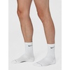 Nike Unisex Adult Everyday Elevated Crew Socks (6-Pack) | Mens and Womens(White/Black)