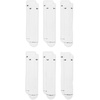 Nike Unisex Adult Everyday Elevated Crew Socks (6-Pack) | Mens and Womens(White/Black)
