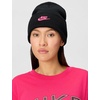 Nike Unisex Adult Peak Futura Beanie | Mens and Womens(Black/Pinksicle)