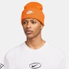 Nike Unisex Adult Peak Futura Beanie | Mens and Womens(Total Orange/White)