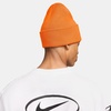 Nike Unisex Adult Peak Futura Beanie | Mens and Womens(Total Orange/White)