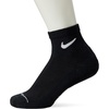 Nike Unisex Adult Everyday Elevated Ankle Socks (6-Pack) | Mens and Womens(Black/White)