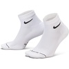 Nike Unisex Adult Everyday Elevated Ankle Socks (6-Pack) | Mens and Womens(White/White/Grey Heather/Black/Black/Grey Heather)