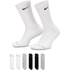 Nike Unisex Adult Everyday Elevated Crew Socks (6-Pack) | Mens and Womens(White/White/Grey Heather/Black/Black/Grey Heather)