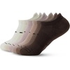 Nike Unisex Adult Everyday Elevated No-Show Socks (6-Pack) | Mens and Womens(Light Orewood Brown/Sail/Malt/Baroque Brown/Mink Brown/Particle Rose)
