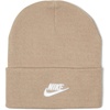 Nike Unisex Adult Peak Futura Beanie | Mens and Womens(Khaki/White)