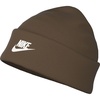 Nike Unisex Adult Peak Futura Beanie | Mens and Womens(Mosswood Brown/White)