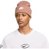 Nike Unisex Adult Peak Futura Beanie | Mens and Womens(Rose Gold/White)