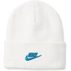 Nike Unisex Adult Peak Futura Beanie | Mens and Womens(White/Green Abyss)