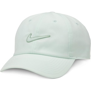 Nike Unisex Adult Club Unstructured Swoosh Cap Hat | Mens and Womens(Barely Green/Steam)