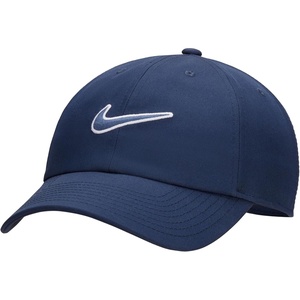 Nike Unisex Adult Club Unstructured Swoosh Cap Hat | Mens and Womens(Midnight Navy/Midnight Navy)