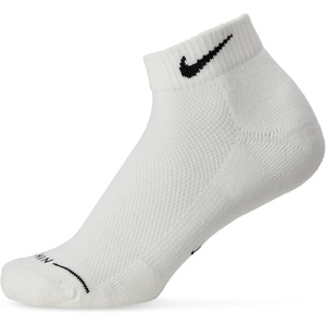 Nike Unisex Adult Everyday Elevated Low Socks (6-Pack) | Mens and Womens(White/Black)