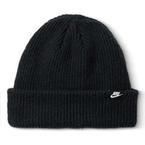 Nike Unisex Adult Peak Futura Beanie | Mens and Womens(Black/White)