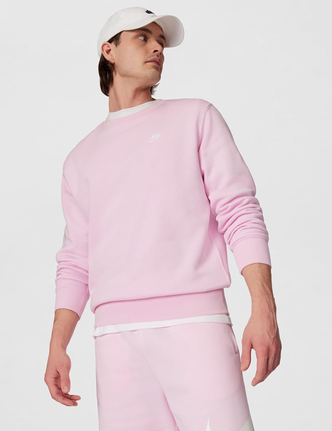 image:imageNike Mens Club Fleece ShortsPink FoamPink FoamWhite