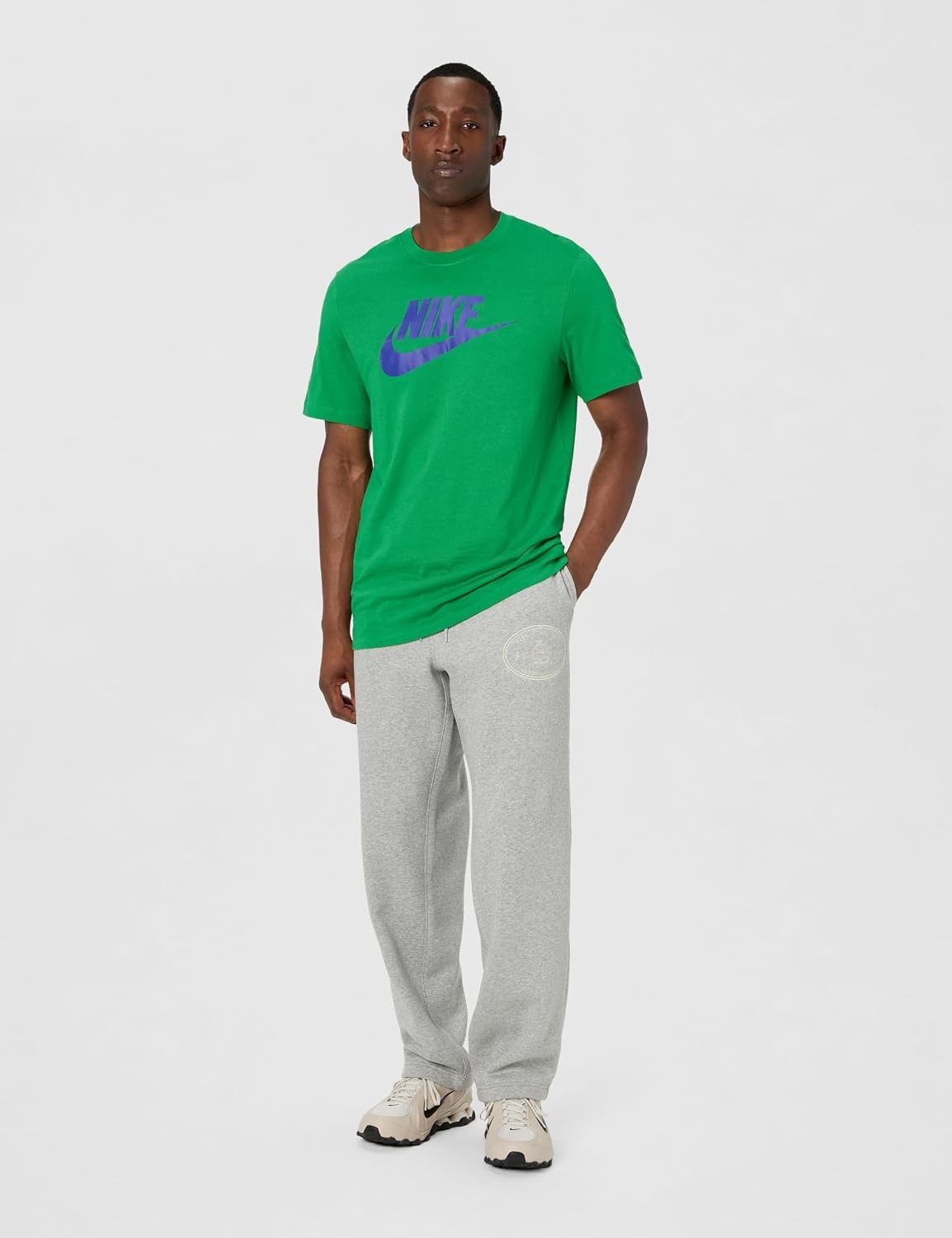 image:imageNike Mens Sportswear Club OpenHem Fleece PantsDark Grey HeatherLight Smoke GreySanddrift