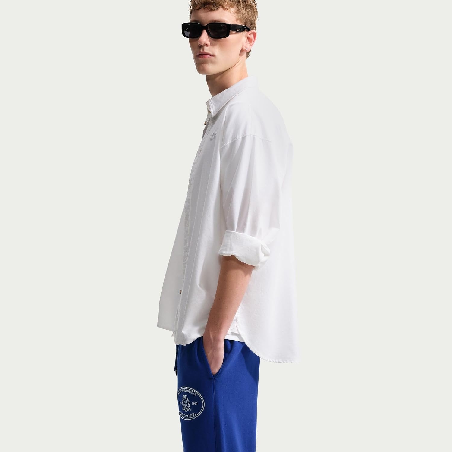 image:imageNike Mens Sportswear Club OpenHem Fleece PantsDeep Royal BlueSanddrift