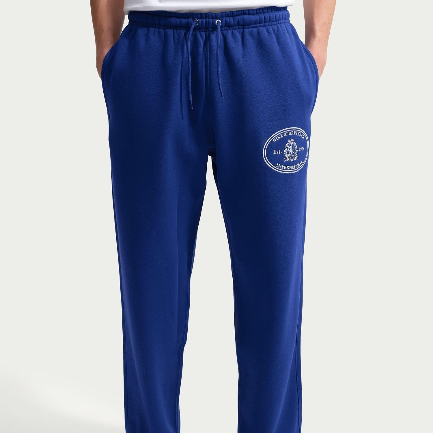 image:imageNike Mens Sportswear Club OpenHem Fleece PantsDeep Royal BlueSanddrift